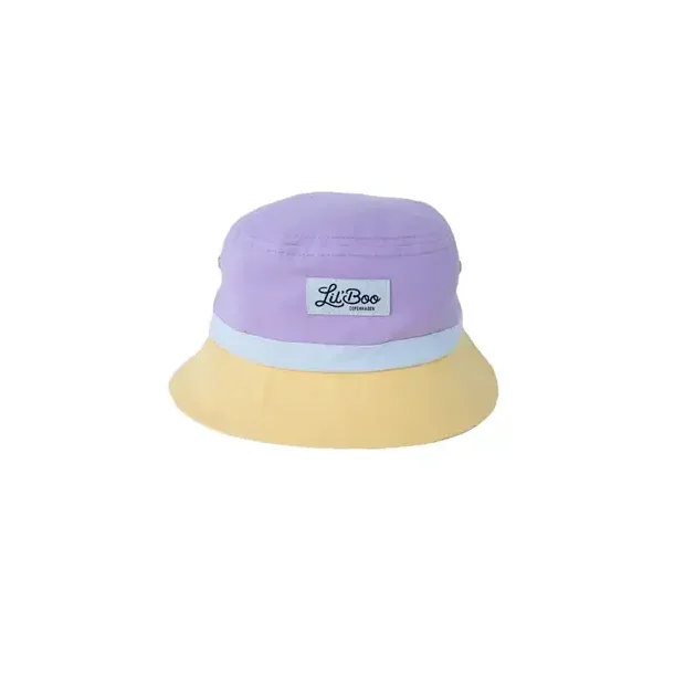 Lil' Boo Block Bucket Hat Light Purple/Yellow
